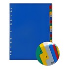 A4 sheet divider, 20 sheets, alphabetic a-Z Office-2020 color, plastic