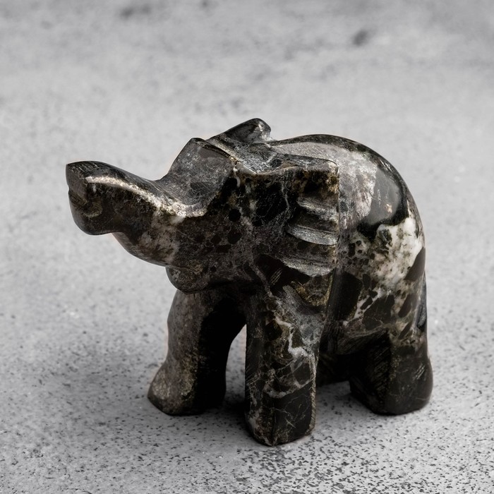 Сувенир "Слон"  черный оникс | vlarni-land