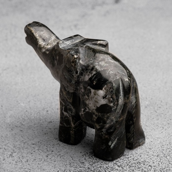 Сувенир "Слон"  черный оникс | vlarni-land