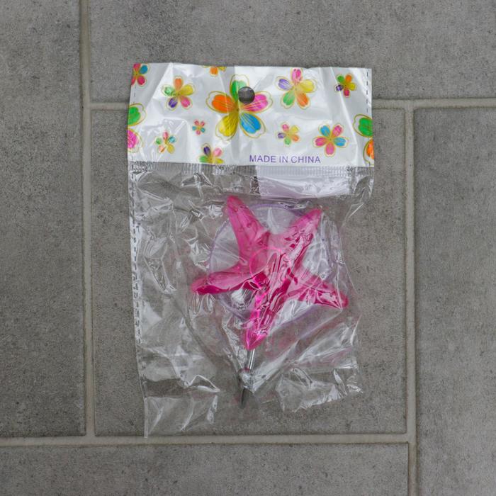 Крючок на вакуумной присоске «Звезда», цвет МИКС - фото 797596195