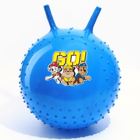 Мяч прыгун массажный с рожками Paw Patrol "GO" d=45 см, вес 350 гр, цвета МИКС в Донецке