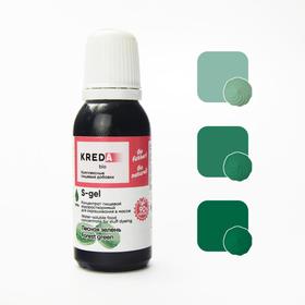Краситель пищевой Kreda Bio S-gel, водорастворимый, лесная зелень, 20 мл