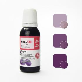 Краситель пищевой Kreda Bio  S-gel 29 водорастворимый  фиолетовый, 20 мл 5478352