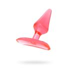 Toyfa butt plug, ABS plastic, color red, 6.5 cm, d=2.5 cm