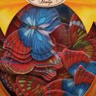 Вафельные бабочки цветные с рисунком микс, 180 шт. - фото 801767756