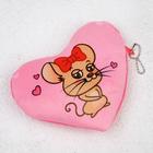 Soft wallet "Mouse" heart, types of MIX
