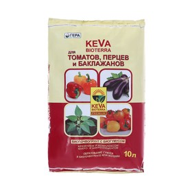 Почвогрунт KEVA BIOTERRA «Для томатов, перцев и баклажанов», 10 л