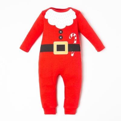 Jumpsuit Baby Me "Santa", height 62-68 cm, red