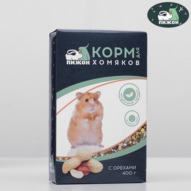 Корм "Пижон" для хомяков, с орехами, 400 г (2 шт)