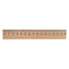 Wooden ruler 15 cm, Calligrata (barcode), in a package with a European weight, Russia