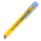 Office knife 9mm plastic with a fixator MIX in a blister Office knife 9mm plastic with a fixator MIX in a blister