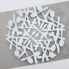 Блюдо для фруктов «Приборы» 29×29×4 см, цвет белый - фото 797320544