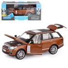 Машина металлическая Range Rover, 1:26, открываются двери, капот, багажник, световые и звуковые эффекты, цвет оранжевый - фото 3693301