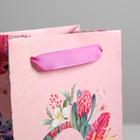 Пакет под бутылку «С 8 Марта», 36 × 13 × 10 см 5134127