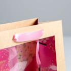 Пакет крафтовый с пластиковым окном «Happy Birthday», 24 х 20 х 11см 4766892