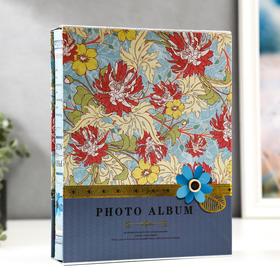 Photo album for 200 photos 10x15 cm "Flowers and leaves" in a box MIX 26, 5x20, 7x5, 5 cm