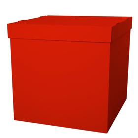 Коробка для воздушных шаров, Красный, 60*60*60 см, набор 5 шт.