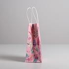 Пакет подарочный крафт «Тропикана», 12 × 21 × 9 см 5134139