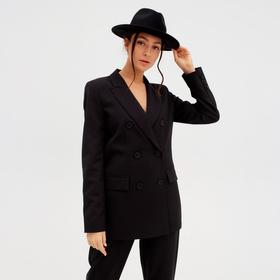 Пиджак женский двубортный MIST размер 46, цвет чёрный