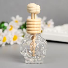 Diffuser glass with sticks for aromatic essence "rose" 8 ml 5, 5x3, 3x2, 2 cm