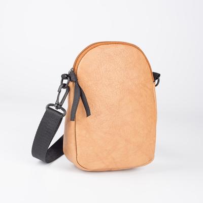 Women's Solo bag, 14*6*19, otd zipper, belt length, brown