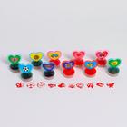 Color printing "Hearts", set of 10 pieces, MIX