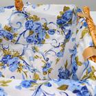 Корзина плетеная, 43х32х21/37, лоза, ткань - фото 9117693