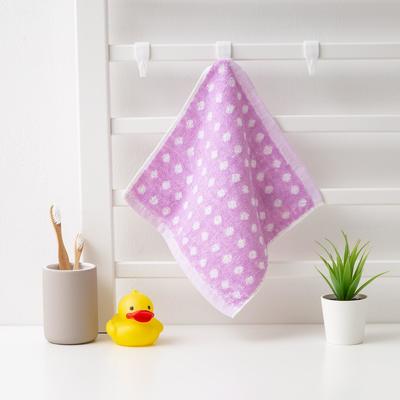 Towel Terry Baby I "Speck" 25*25 cm, color purple, 100% cotton, 360 g / m2