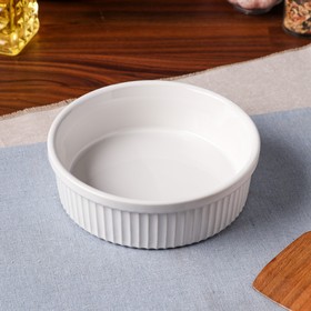 Форма для выпечки "Классика", белый цвет, 0.6 л, керамика