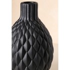 Ваза керамическая "Квин", настольная, черная, муар, 26 см - фото 801917111