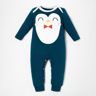 Jumpsuit Baby Me "Penguin", height 62-68 cm, blue