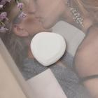 Agate massager 4*4*0,7 sm Univers Gouache Drop mini white Agate massager 4*4*0,7 sm Univers Gouache Drop mini white