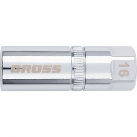 Головка свечная Gross 13189, 12-ти гранная, магнитная, 1/2", 21 мм 5514919