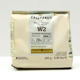 Шоколад белый Callebaut 28 % таблетированный, 400 г