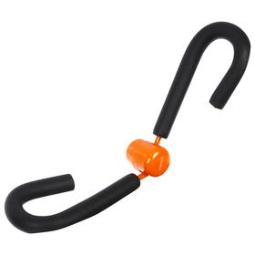 Эспандер TORRES Thigh master, пластиковая защита пружины, мягкие ручки, цвет серый/оранжевый