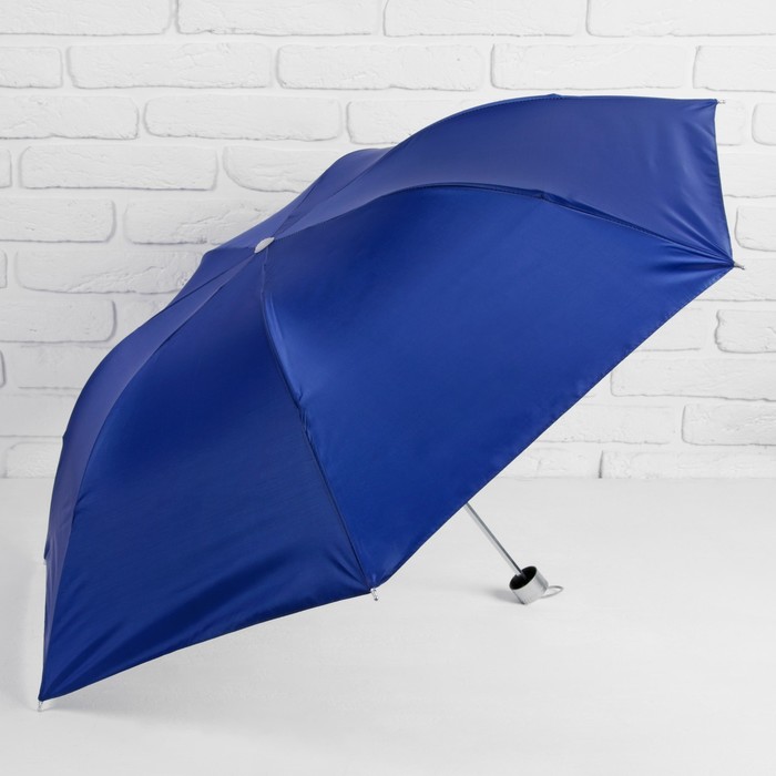 Зонт механический &quot;Однотонный&quot;, R=46см, цвет синий