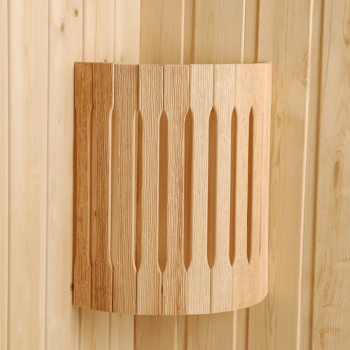 Абажур деревянный, угловой "Добрыня" 29,5х23х16 см