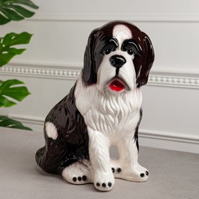 Копилка "Собака Бетховен", белый, чёрный цвет, 33 см в Донецке