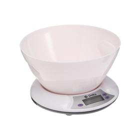 Весы кухонные DELTA KCE-01, электронные, до 5 кг, белые