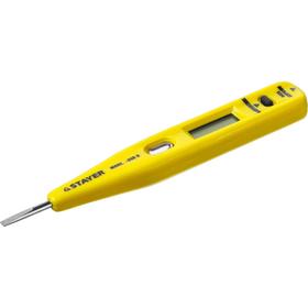 Тестер напряжения STAYER "MASTER" MAXElectro 45290, цифровой, с индикатором, 12-220В, 125 мм   55329 5532915