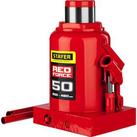 Домкрат бутылочный гидравлический STAYER RED FORCE 43160-50_z01, 300-480 мм, 50 т 5532928
