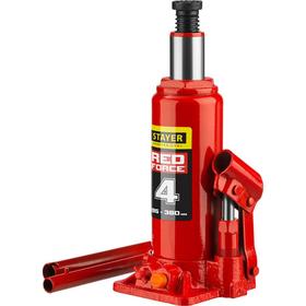 Домкрат бутылочный гидравлический STAYER RED FORCE 43160-4_z01, 194-372 мм, 4 т 5532929