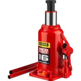 Домкрат бутылочный гидравлический STAYER RED FORCE 43160-16_z01, 230-460 мм, 16 т 5532936