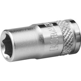 Торцовая головка Kraftool 27815-07_z01, Cr-V, FLANK, хромосатинированная, 1/4", 7 мм 5570445