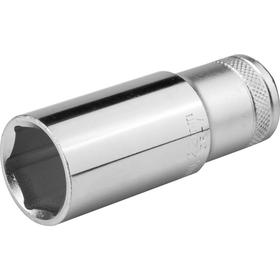 Торцовая головка Kraftool 27807-22_z01, Cr-V, удлиненная, хромосатинированная, 1/2", 22 мм 5570458