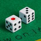 Playing dice 1.6 × 1.6 cm, set of 2 PCs., plastic Playing dice 1.6 × 1.6 cm, set of 2 PCs., plastic