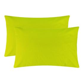 Комплект наволочек "Этель" Зеленая полоса, 50х70 см - 2 шт, 100% хлопок, поплин