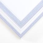 Фоторамка пластик формат А4 "Белая с сиренью" 32,7х23,7 см - фото 797372917