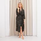 Комплект (халат и комбинация) KAFTAN, 48-50, зел/черн - фото 797376182