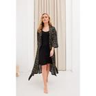 Комплект (халат и комбинация) KAFTAN, 52-54, зел/черн - фото 797376201